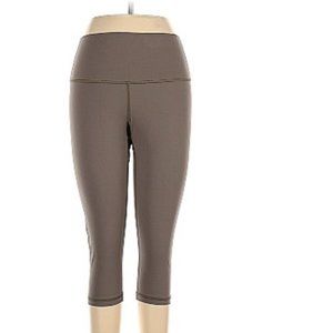 Everlane Perform Cropped Taupe / Gray Leggings, Size Large, NWOT Yoga Running